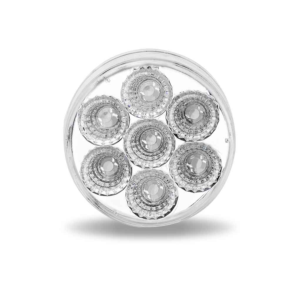 2.5″ Clear Amber Marker Round LED Light – 7 Diodes