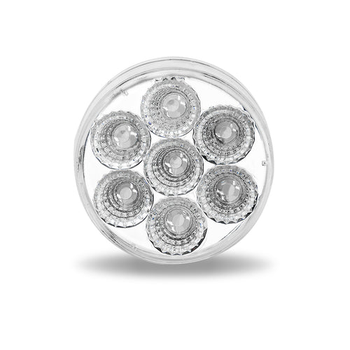 2.5″ Clear Red Round Marker LED Light – 7 Diodes