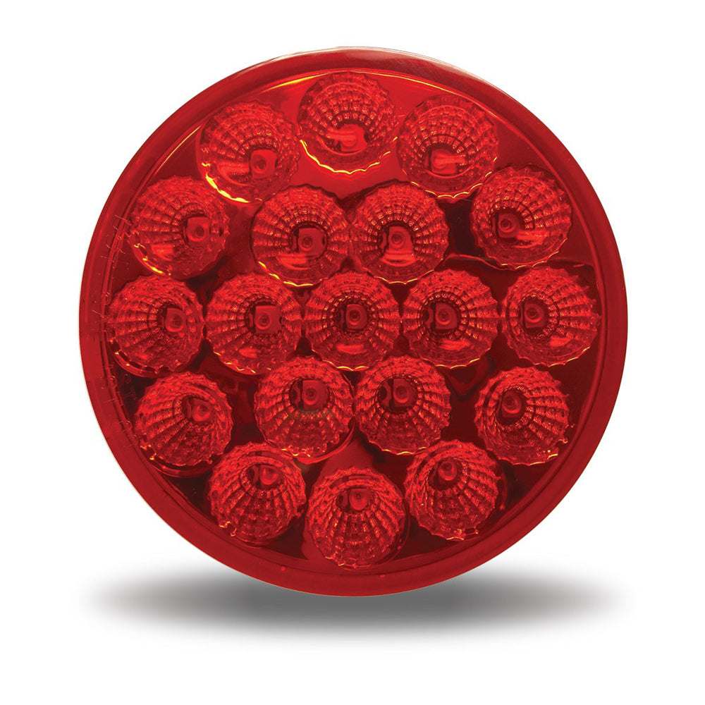 4″ Red Stop, Turn & Tail Round LED Light – 19 Diodes