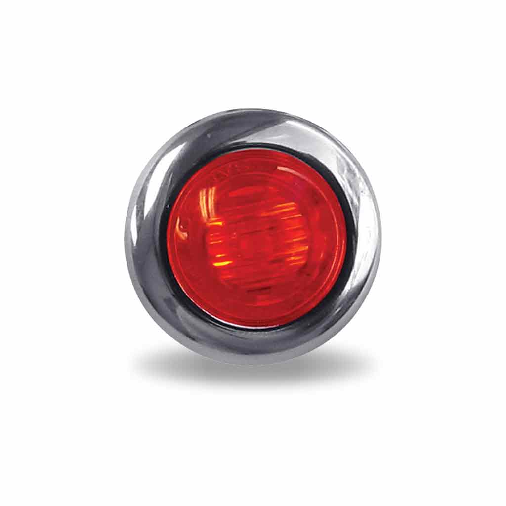 3/4″ Red Clearance Marker Round LED Light – 3 Diodes