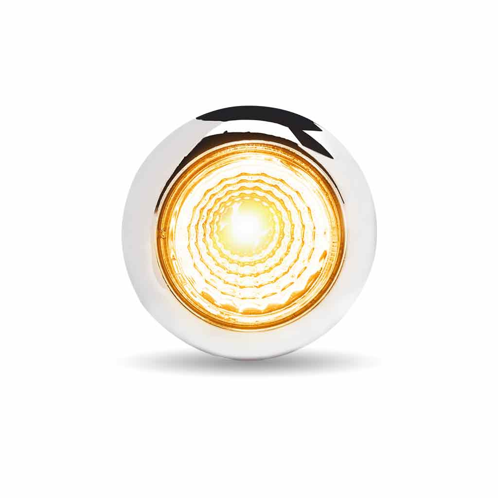 3/4″ Amber Marker to Purple Auxiliary Round Reflector LED Light – 1 Diode