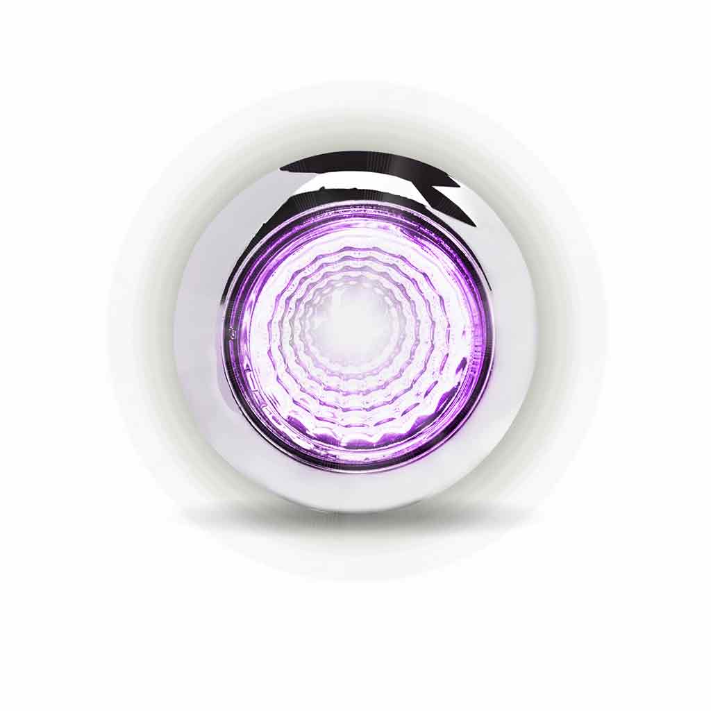 3/4″ Amber Marker to Purple Auxiliary Round Reflector LED Light – 1 Diode