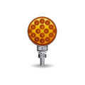 Amber/Red Turn & Marker 3″ Mini Double Face Round Light with Reflector LEDs – 28 Diodes