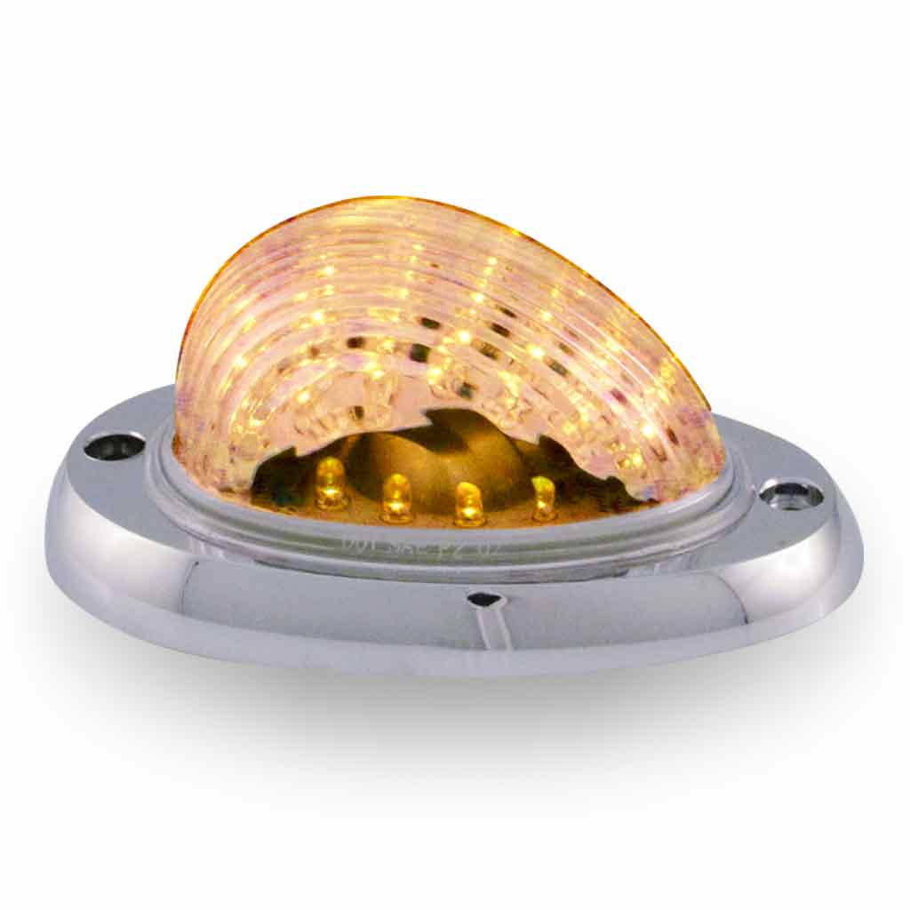 Clear Amber Turn & Marker FTL. LED Sleeper Light – 35 Diodes