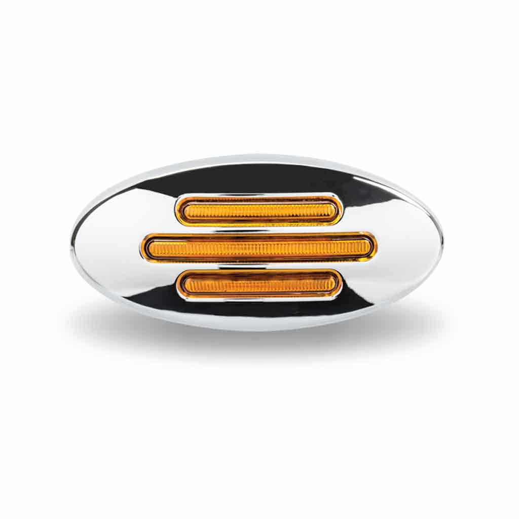 Amber Turn & Marker Flatline Peterbilt Fender LED Light – 15 Diodes