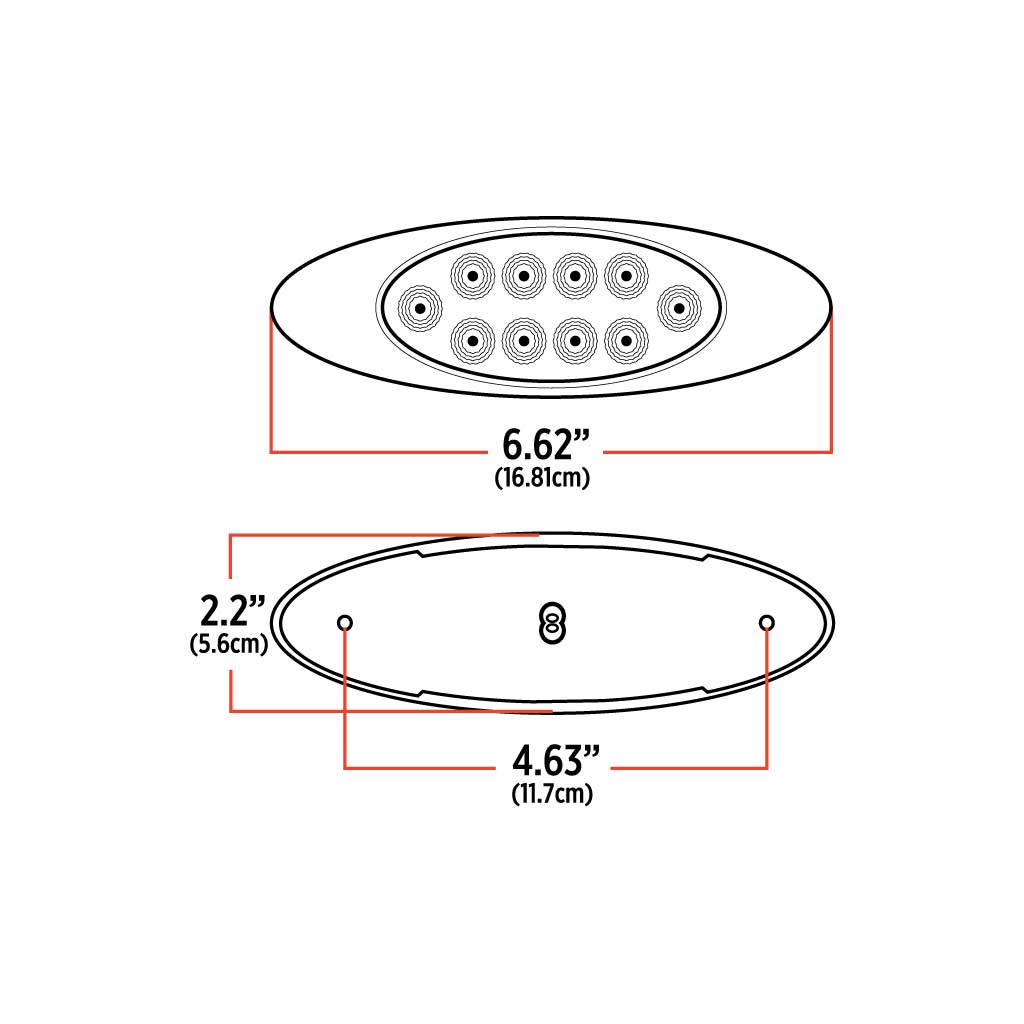Clear Amber Marker Generation 4 LED Light – 10 Diodes