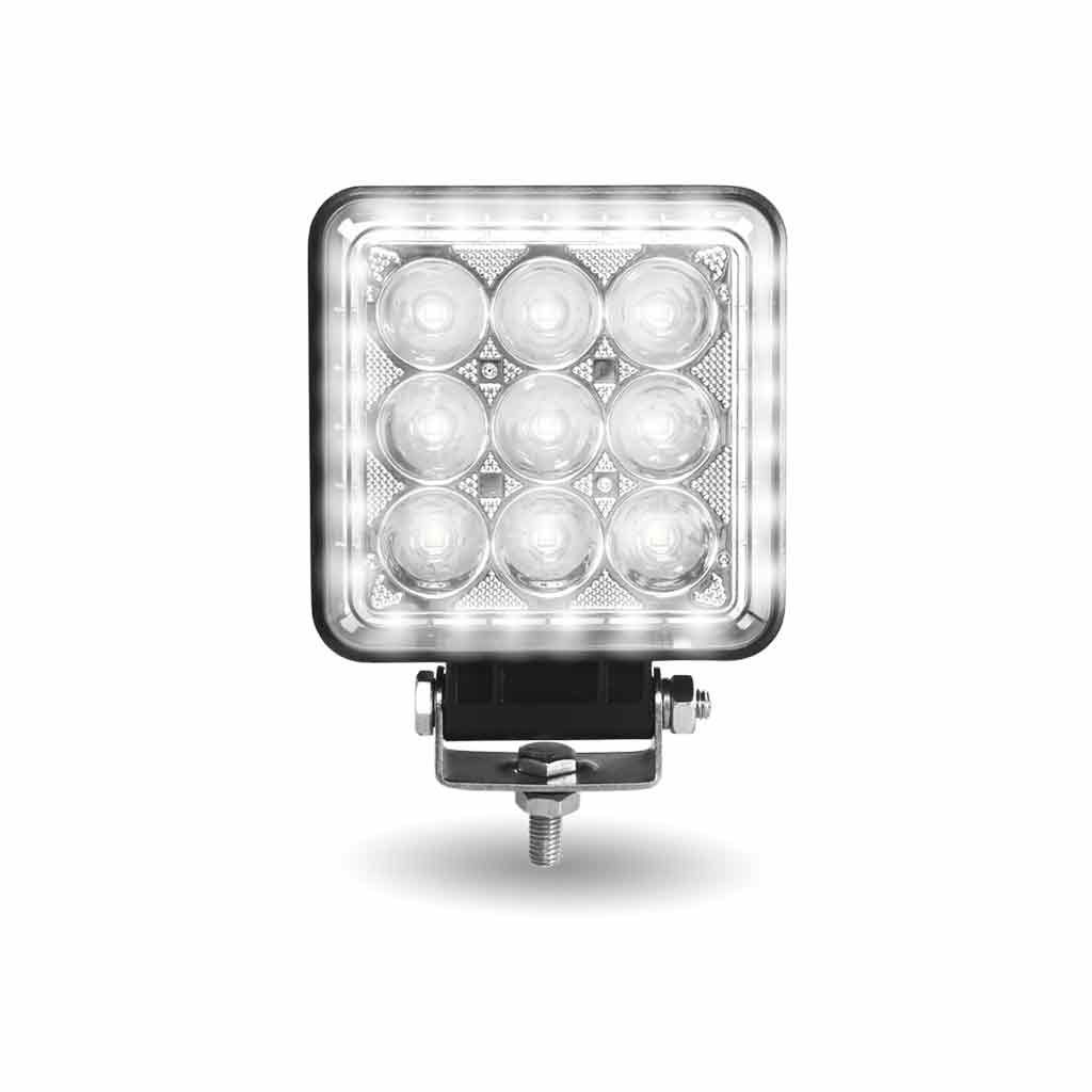 4.25″ Radiant Series Square LED Work Lamp with Maximum Light Output – Spot &amp; Flood Combo | 4000 Lumens