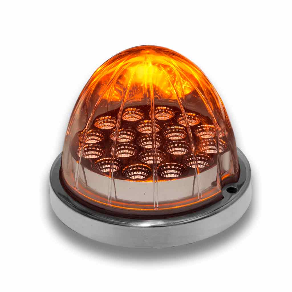 Amber Clearance & Marker to Purple Auxiliary Watermelon LED Light – 19 Diodes