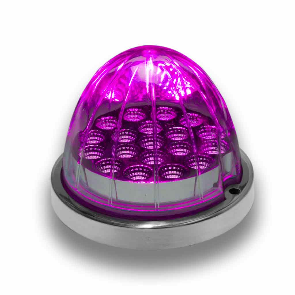 Amber Clearance & Marker to Purple Auxiliary Watermelon LED Light – 19 Diodes