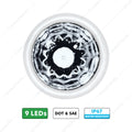 UltraBurst 9 LED Dual Function 1-1/2" Watermelon Auxiliary/Utility Light-White LED/Clear Lens