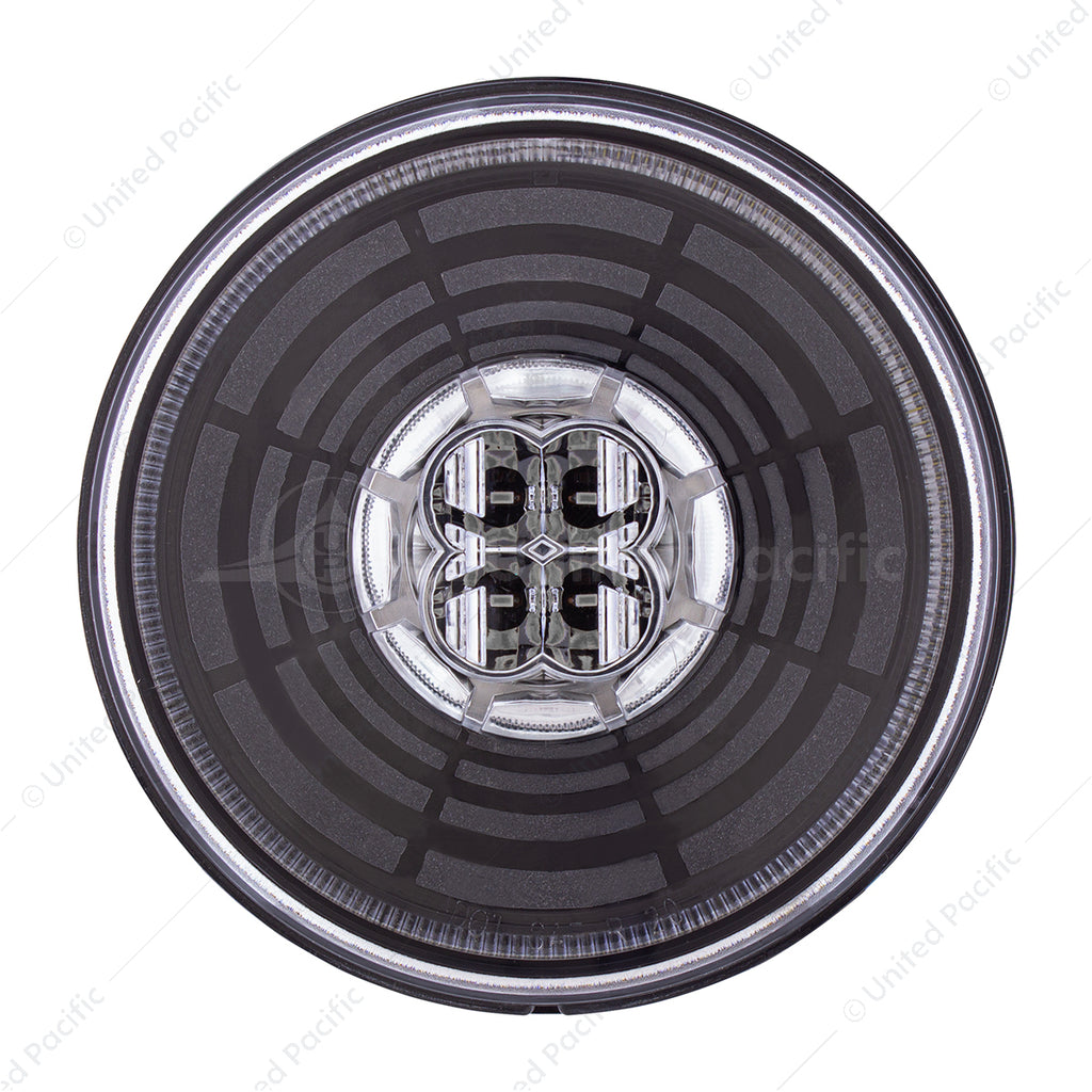 13 LED 4" Round Abyss Light (Back-Up) - White LED/Clear Lens