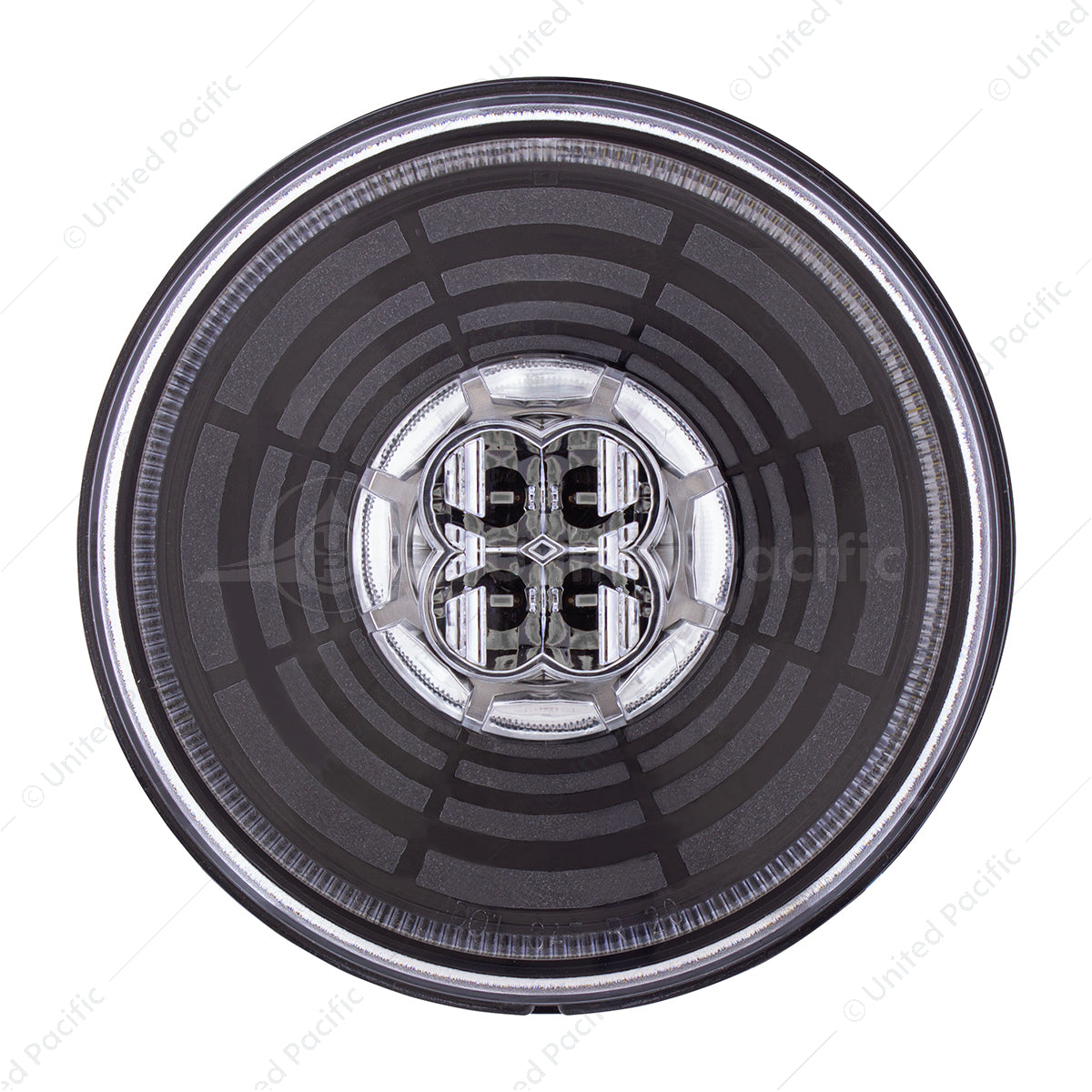13 LED 4" Round Abyss Light (Back-Up) - White LED/Clear Lens