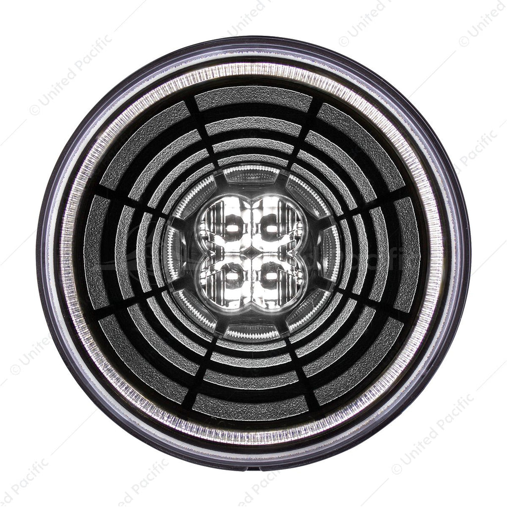 13 LED 4" Round Abyss Light (Back-Up) - White LED/Clear Lens