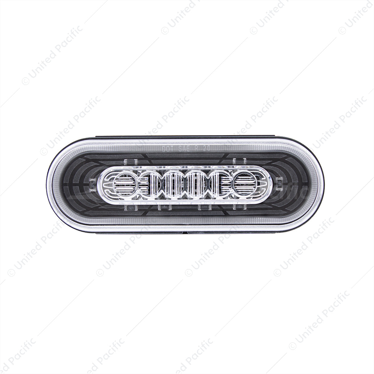 22 LED 6" Oval Abyss Light (Back-Up) - White LED/Clear Lens