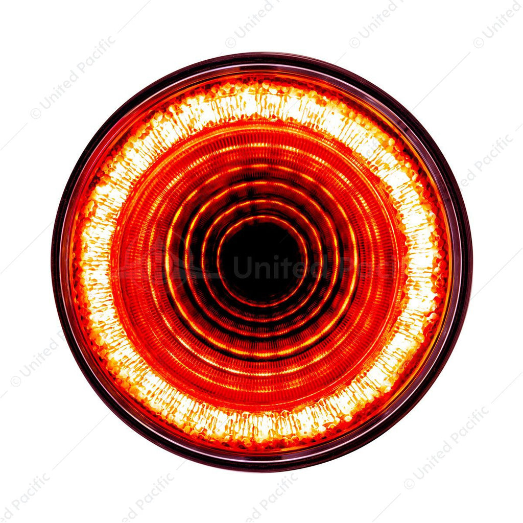 Mirage 24 LED 4" Round Stop/Turn/Tail Light - Red LED/Clear Lens