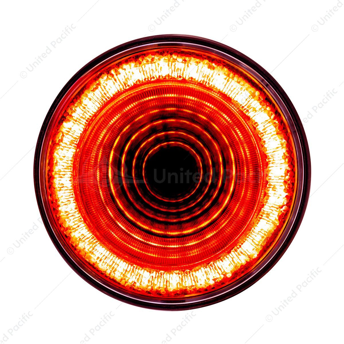 Mirage 24 LED 4" Round Stop/Turn/Tail Light - Red LED/Clear Lens