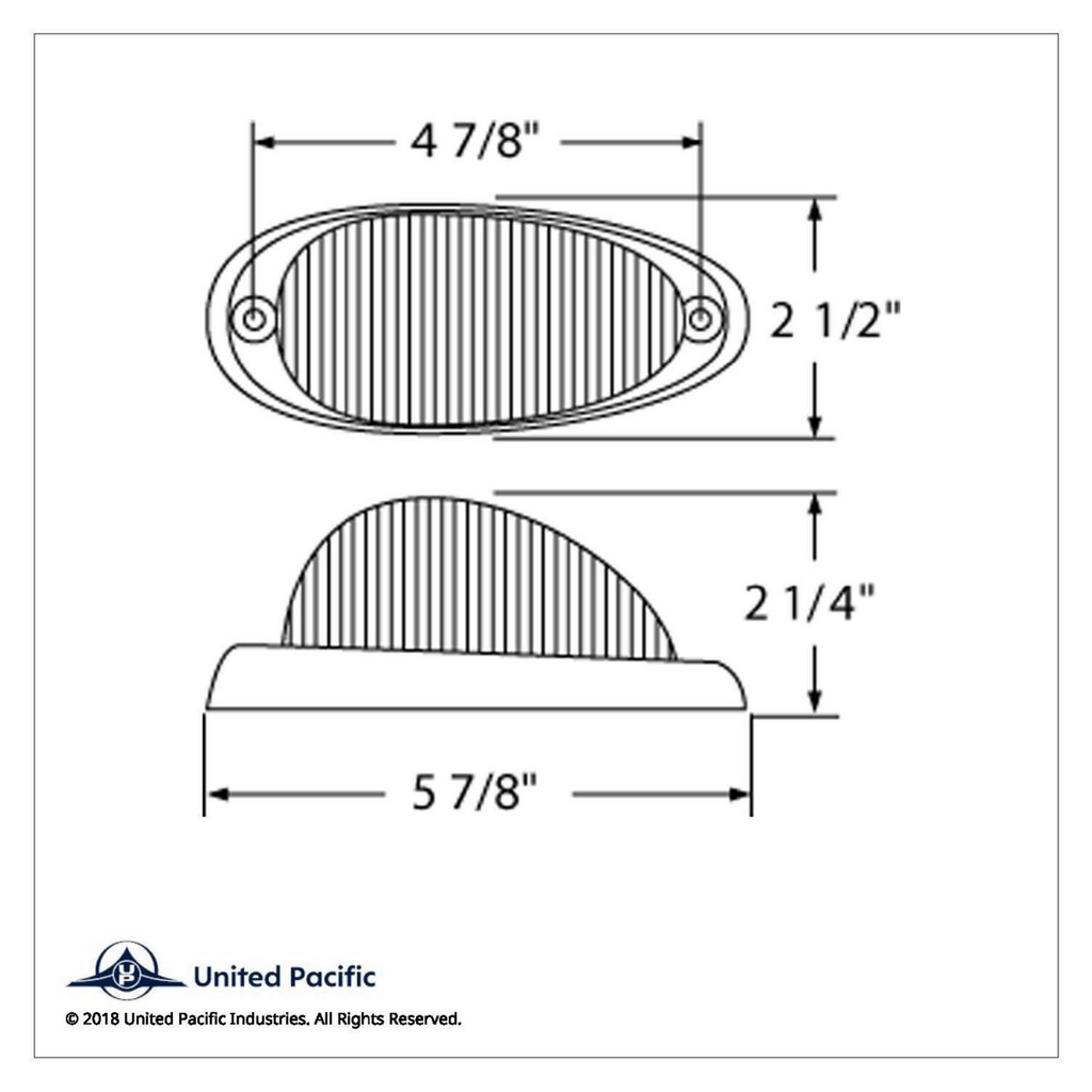 15 LED Freightliner Sleeper Light (Clearance/Marker) - Amber LED/Clear Lens