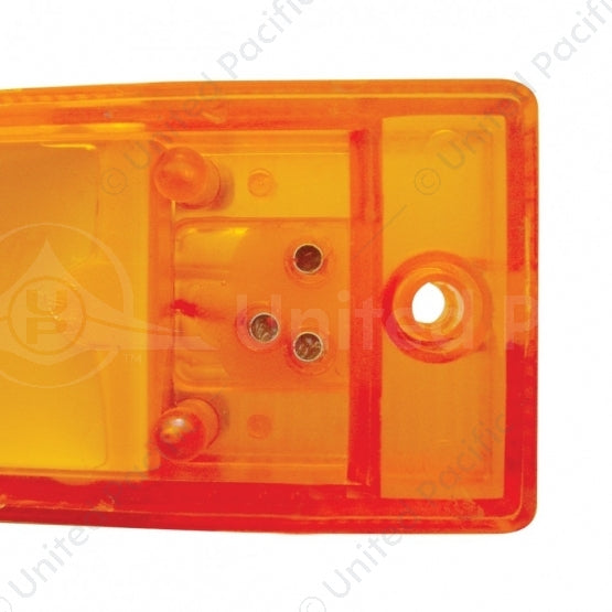 18 LED Reflector Light (Park, Turn & Clearance) - Amber LED/Amber Lens
