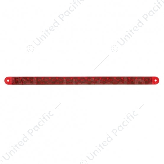 19 LED 12" Reflector Light Bar (Stop, Turn & Tail) - Red LED/Red Lens