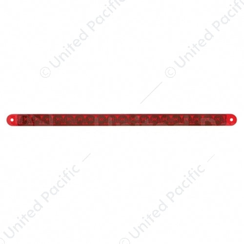 19 LED 12" Reflector Light Bar (Stop, Turn & Tail) - Red LED/Red Lens