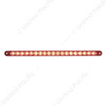19 LED 12" Reflector Light Bar (Stop, Turn & Tail) - Red LED/Red Lens