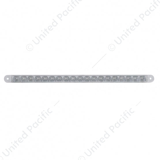 19 LED 12" Reflector Turn Signal Light Bar - Amber LED/Clear Lens