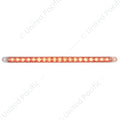 19 LED 12" Reflector Light Bar (Stop, Turn & Tail) - Red LED/Clear Lens