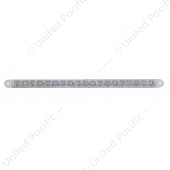 19 LED 12" Reflector Light Bar (Stop, Turn & Tail) - Red LED/Clear Lens