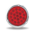 4" Red Stop, Turn & Tail Round Flange Mount LED Light – 19 Diodes