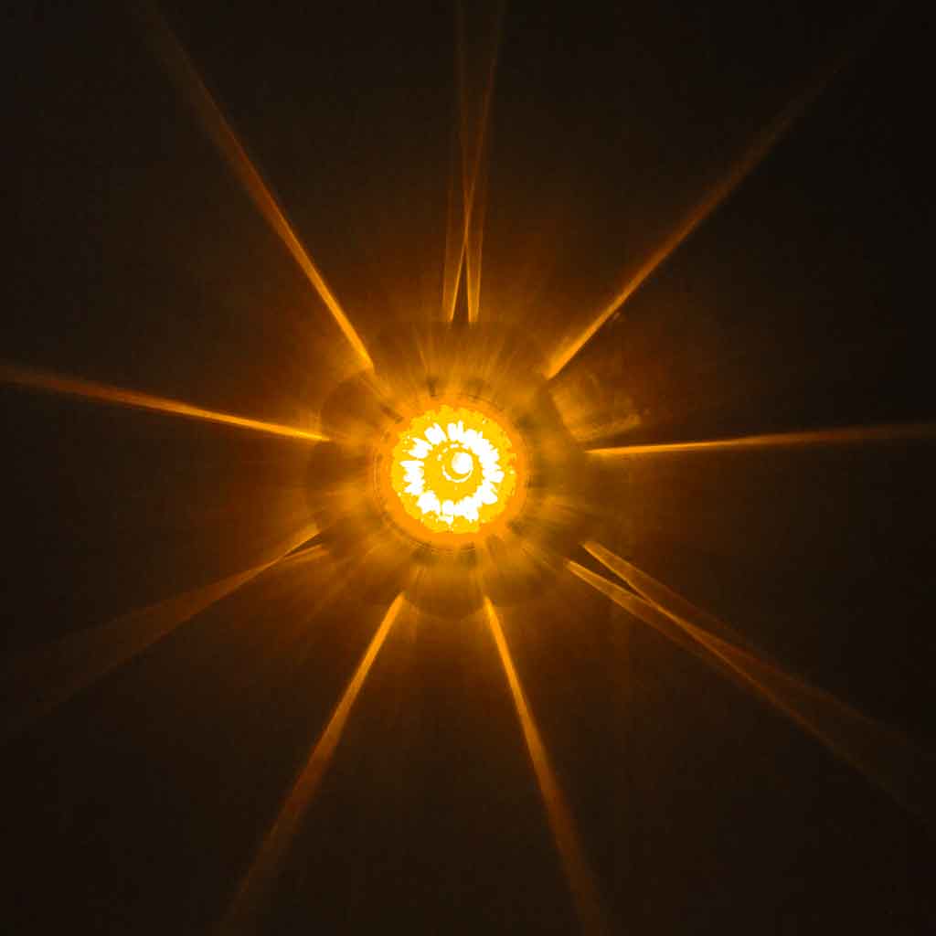 Star Burst Series Clear/Amber Clearance & Marker Watermelon LED Light – 19 Diodes